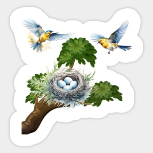 Birds nest Sticker